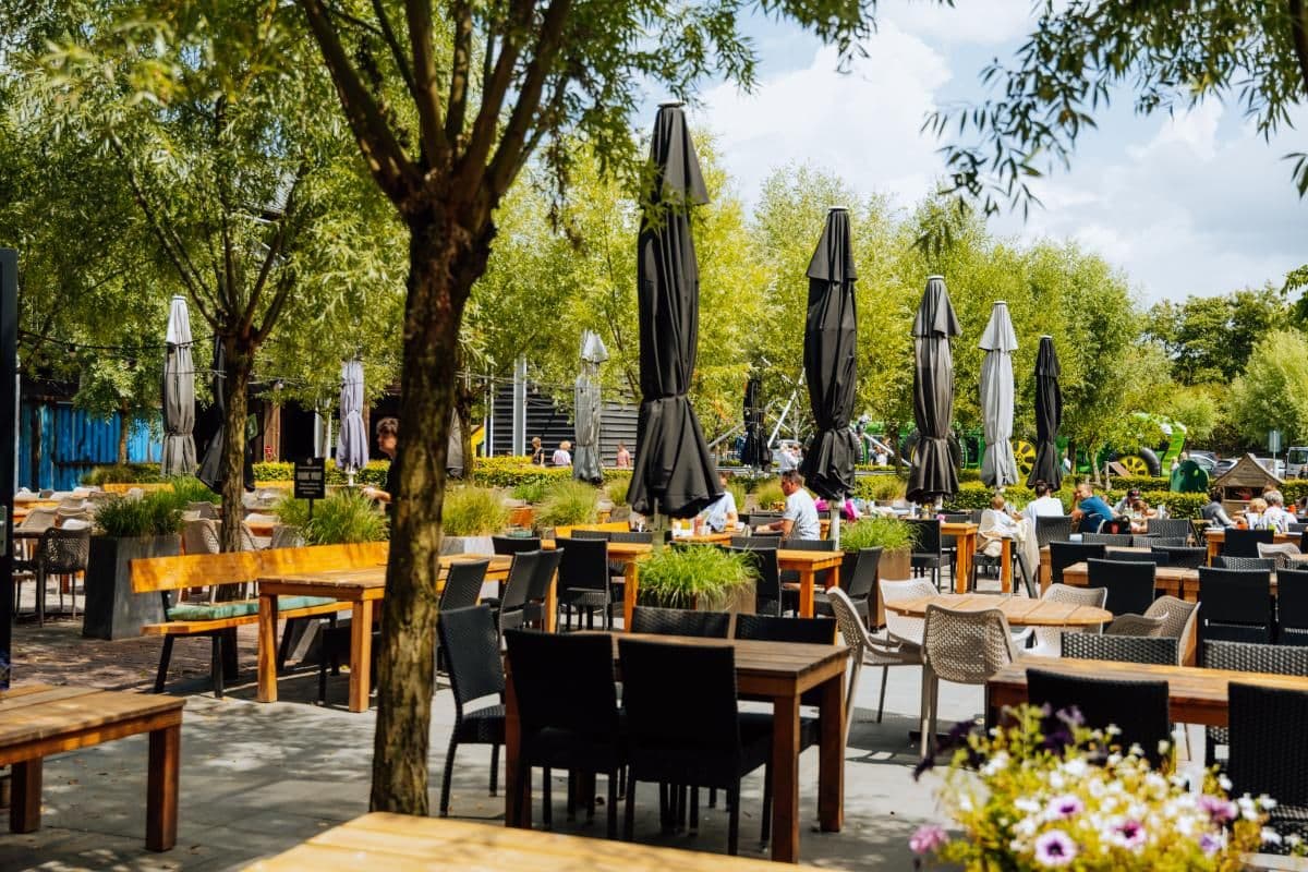 Op het terras