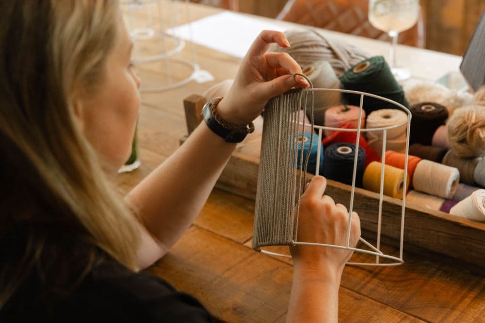 Lampenkap pimpen met diner