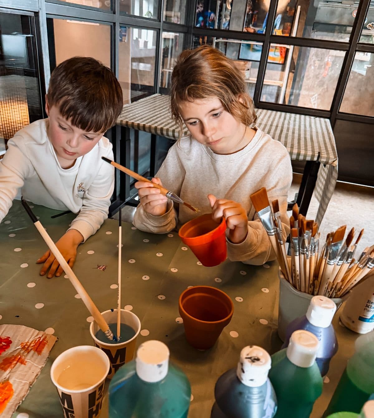 Bloempotje veren en inzaaien